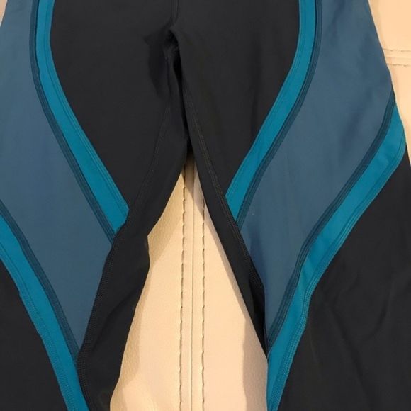 Lululemon Wild Twist Leggings Women's Size 6 Gray/ Green Running Training - Picture 9 of 12